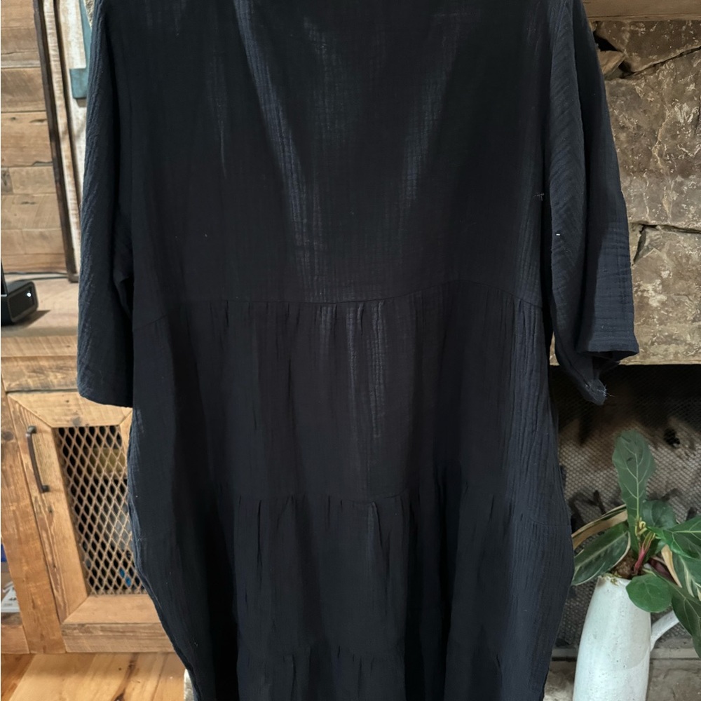 Toofan Gauze Black Dress NEW w/tags - Picture 2 of 2